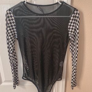 Sheer Black Bodysuit